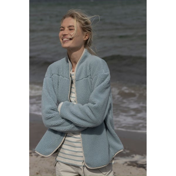 Delta Teddyfleece Blouse Aqua Blue Sportswear