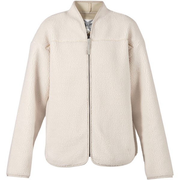 Delta Teddyfleece Blouse Cream Blue Sportswear