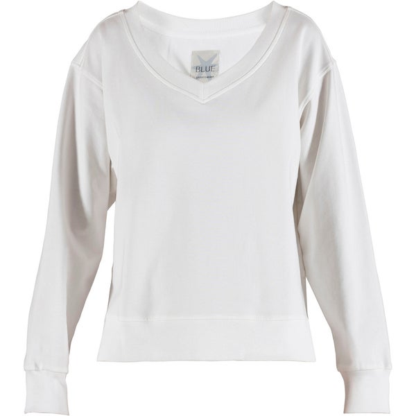 Joeline V-sweat Milk Blue Sportswear