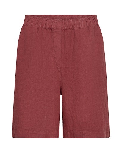 Emmie Linen Bermuda Shorts cowhide Mos Mosh