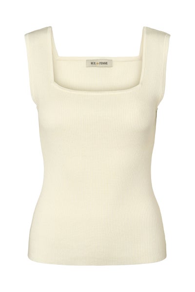 Noa reverse knit top White  Rue de Femme