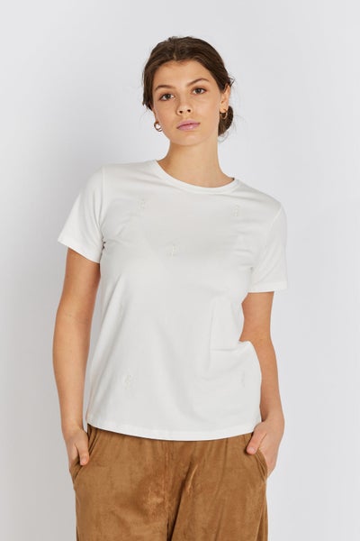 Alvina logo t-shirt Off White Rue de Femme
