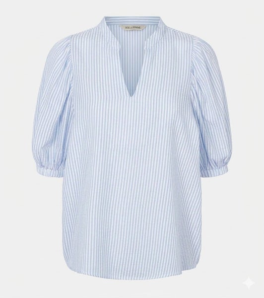 Armelle Blouse Blue Stone Rue de Femme