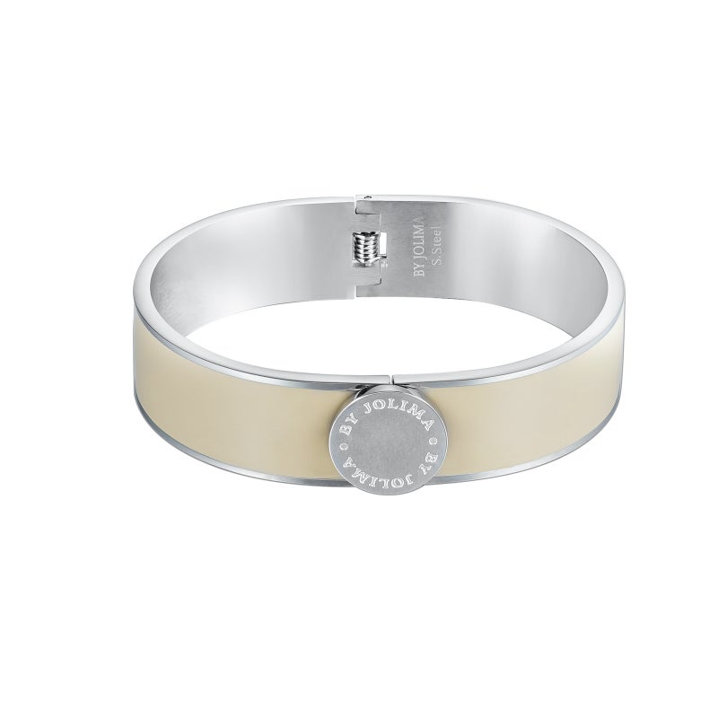 Barcelona bangle nude silver BY JOLIMA
