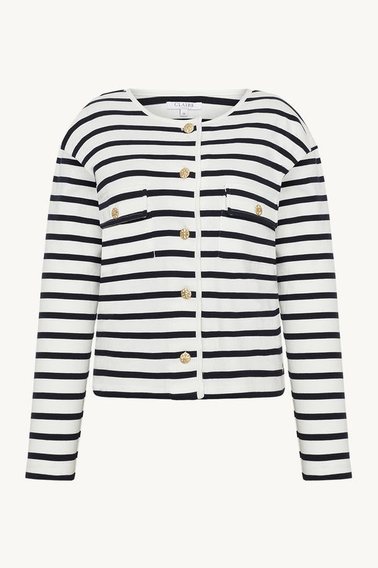 Caisey Neuletakki Gardenia/Navy Claire Woman