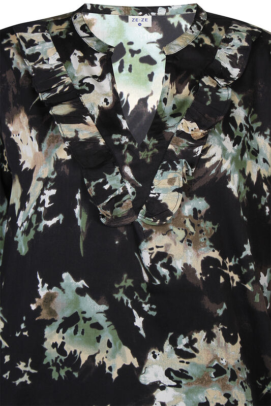 Angela Dress Musta/vihreä Ze-Ze 863