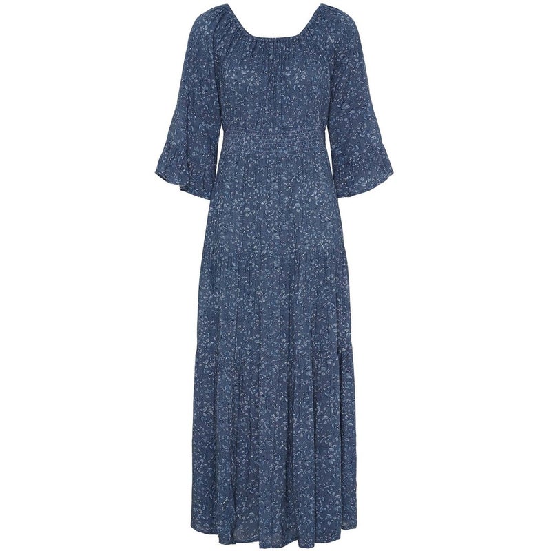 Chantel Dress Blue Flower I Say
