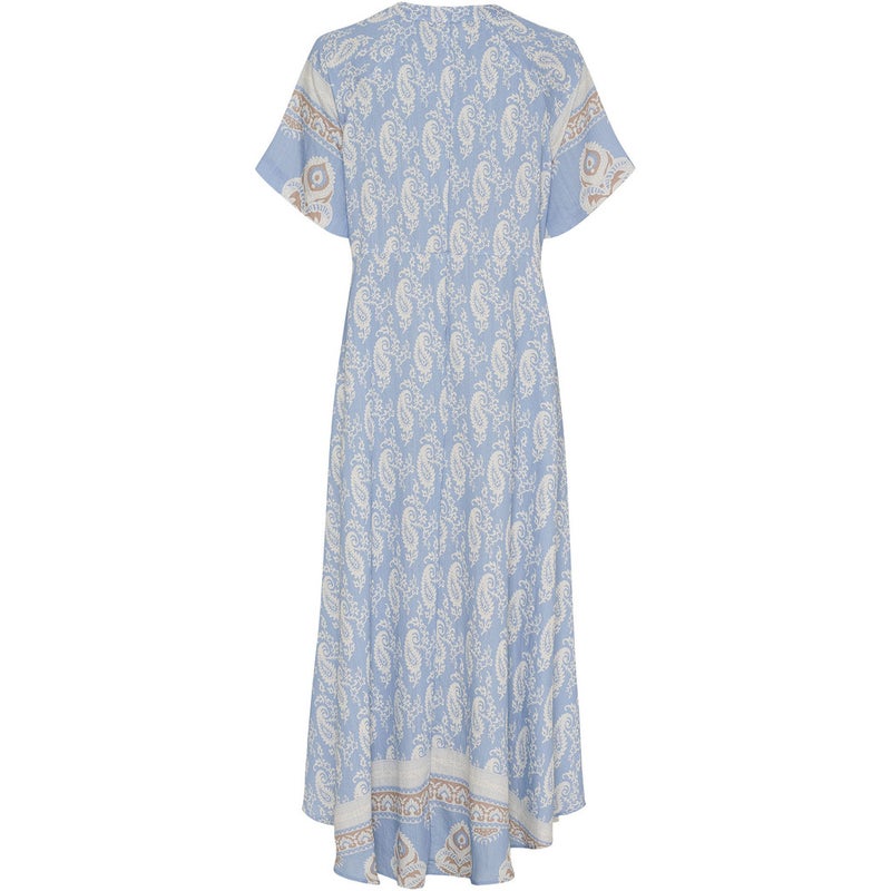 Ane New Dress Light Blue Border Paisley I Say