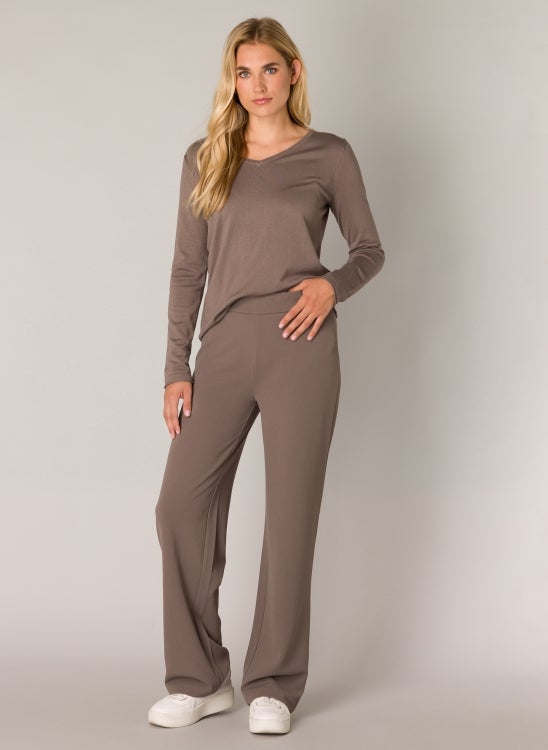Yarah housut  Dark Taupe LONG Base Level