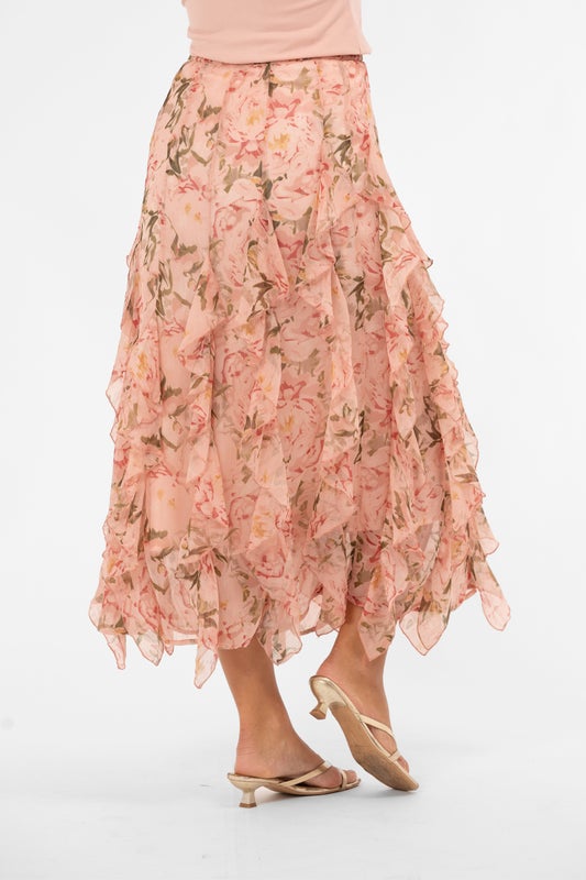 Blossom skirt Powder Pink Rose Capri Collection