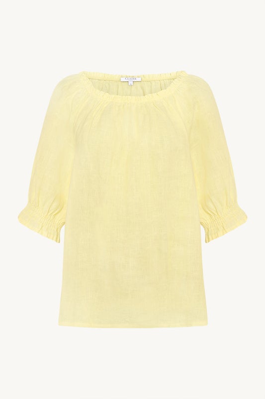 Robyn blouse pale yellow Claire Woman